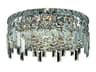 Elegant Lighting Maxime Chrome Clear Crystal Drum Flush Mount