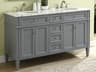 Elegant Lighting Park Avenue Grey 60" Vanity