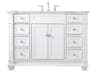 Elegant Lighting Wesley White 48" Vanity
