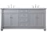 Elegant Lighting Wesley Grey 72" Vanity