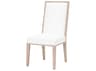 Essentials for Living Traditions Martin Rubberwood White Upholstered Side Dining Chair Set of 2