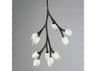 ET2 Blossom 10-Light Black Glass LED Geometric Pendant