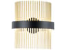 ET2 Chimes 2-Light Black Satin Brass LED Wall Sconce