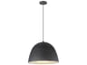 ET2 Fungo 1-Light Black Satin Brass LED Dome Pendant