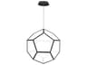 ET2 Penta 1-Light Black LED Geometric Pendant