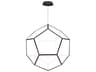 ET2 Penta 1-Light Black LED Geometric Pendant