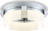Eurofase Bria 3-Light Chrome LED Geometric Round Flush Mount