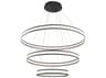 Eurofase Forster 376-Light Black LED Round Tiered Pendant