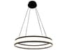 Eurofase Forster 76-Light Black LED Round Pendant