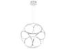Eurofase Glenview 6-Light Chrome LED Geometric Pendant