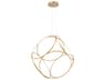 Eurofase Glenview 6-Light Gold LED Geometric Pendant