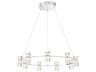 Eurofase Netto 9-Light Chrome LED Cylinder Round Chandelier