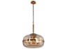 Eurofase Nottingham 3-Light Ancient Brass Glass Globe Pendant