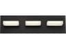 Eurofase Olson 3-Light Black LED Vanity Light