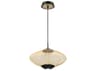 Eurofase Park 2-Light Black Gold LED Pendant