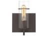 Eurofase Pista 1-Light Bronze Glass Wall Sconce