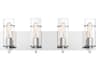 Eurofase Pista 4-Light Chrome Glass Vanity Light