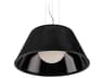 Eurofase Ribo 1-Light Chrome Black Glass Empire Globe Pendant