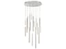 Eurofase Santana 18-Light8-Light Satin Nickel LED Cylinder Pendant