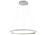 Eurofase Spunto 1-Light Silver LED Round Pendant