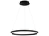 Eurofase Spunto 1-Light Matte Black LED Round Pendant