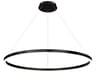 Eurofase Spunto 1-Light Matte Black LED Round Pendant