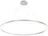 Eurofase Spunto 1-Light Silver LED Round Pendant