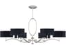 Fine Art Handcrafted Lighting Allegretto 6-Light Silver Leaf Candelabra Chandelier