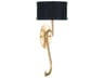 Fine Art Handcrafted Lighting Allegretto 1-Light Gold Leaf Wall Sconce