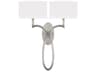 Fine Art Handcrafted Lighting Allegretto 2-Light Silver Leaf Wall Sconce