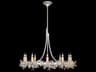 Fine Art Handcrafted Lighting Azu 10-Light Silver Crystal Candelabra Chandelier
