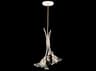 Fine Art Handcrafted Lighting Azu 2-Light White Crystal Bell Mini Pendant