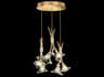 Fine Art Handcrafted Lighting Azu 6-Light Gold Crystal Pendant