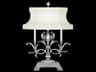 Fine Art Handcrafted Lighting Beveled Arcs Silver Leaf Crystal Buffet Lamp