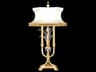 Fine Art Handcrafted Lighting Beveled Arcs Gold Leaf Crystal Buffet Lamp