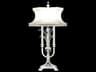 Fine Art Handcrafted Lighting Beveled Arcs Silver Leaf Crystal Buffet Lamp