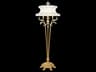 Fine Art Handcrafted Lighting Beveled Arcs Gold Leaf Crystal Floor Lamp