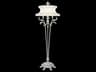 Fine Art Handcrafted Lighting Beveled Arcs Silver Leaf Crystal Floor Lamp