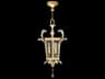 Fine Art Handcrafted Lighting Beveled Arcs 3-Light Gold Leaf Crystal Cylinder Pendant