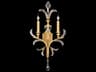 Fine Art Handcrafted Lighting Beveled Arcs 2-Light Gold Leaf Crystal Wall Sconce