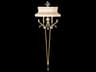 Fine Art Handcrafted Lighting Beveled Arcs 2-Light Gold Leaf Crystal Wall Sconce
