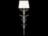 Fine Art Handcrafted Lighting Beveled Arcs 1-Light Silver Leaf Crystal Wall Sconce