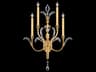 Fine Art Handcrafted Lighting Beveled Arcs 4-Light Gold Leaf Crystal Wall Sconce