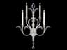 Fine Art Handcrafted Lighting Beveled Arcs 4-Light Silver Leaf Crystal Wall Sconce