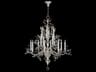 Fine Art Handcrafted Lighting Crystal Laurel 16-Light6-Light Silver Leaf Candelabra Chandelier
