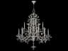 Fine Art Handcrafted Lighting Crystal Laurel 20-Light Silver Leaf Candelabra Chandelier