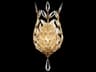 Fine Art Handcrafted Lighting Crystal Laurel 1-Light Gold Leaf Wall Sconce