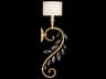 Fine Art Handcrafted Lighting Crystal Laurel 1-Light Gold Leaf Wall Sconce