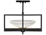 Fine Art Handcrafted Lighting Delphi 1-Light Black Glass LED Bowl Pendant