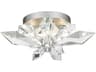 Fine Art Handcrafted Lighting Foret 4-Light Silver Crystal Flush Mount